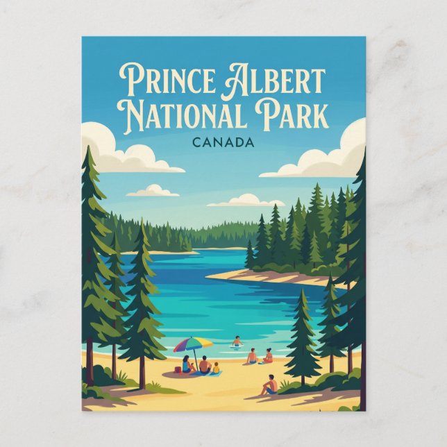 Carte Postale Parc national Prince-Albert Canada (Devant)