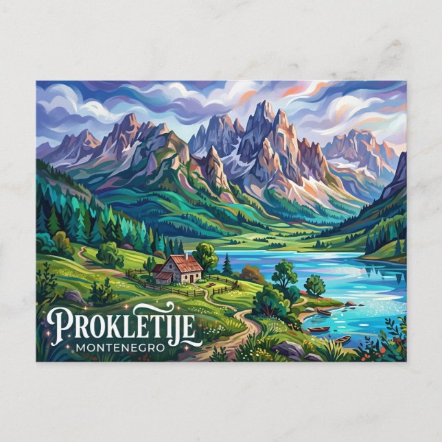 Carte Postale Parc national Prokletije Monténégro (Devant)
