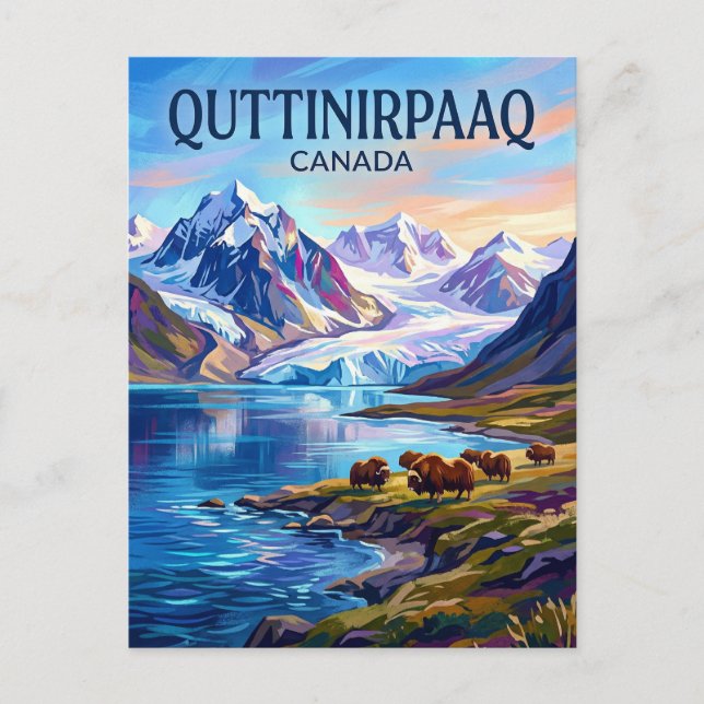Carte Postale Parc national Quttinirpaaq Canada (Devant)