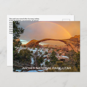 Carte Postale Parc national Rainbow Utah Arches