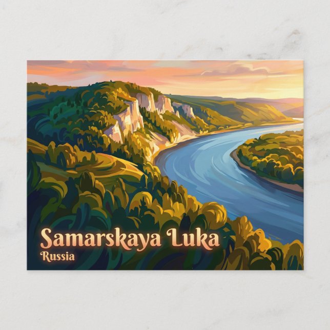 Carte Postale Parc national Samarskaya Luka Russie (Devant)