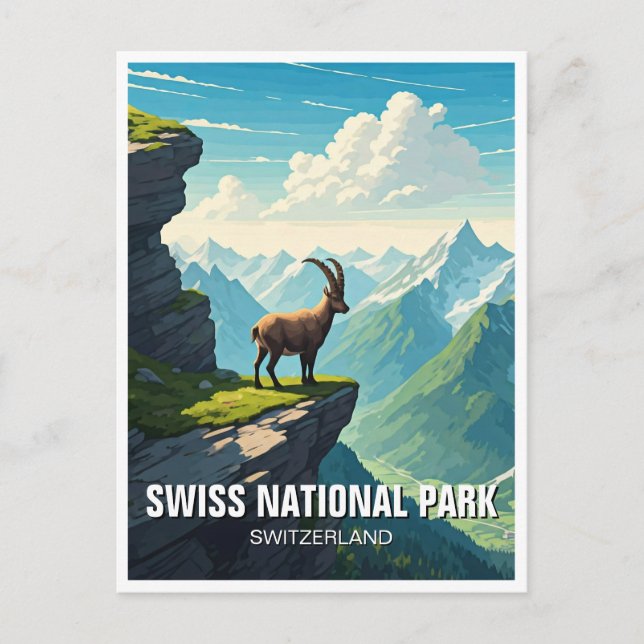 Carte Postale Parc national suisse Suisse (Devant)