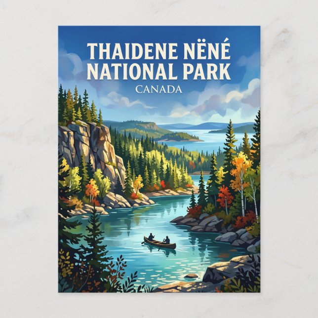 Carte Postale Parc national Thaidene Nëné Canada (Devant)