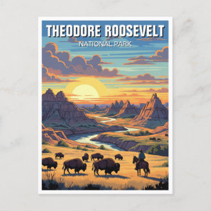 Carte Postale Parc national Theodore Roosevelt Dakota du Nord