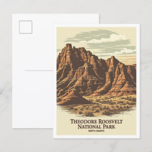 Carte Postale Parc national Theodore Roosvelt Dakota du Nord