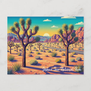 Carte Postale Parc national vintage de Joshua Tree