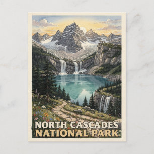 Carte Postale Parc national vintage de North Cascades