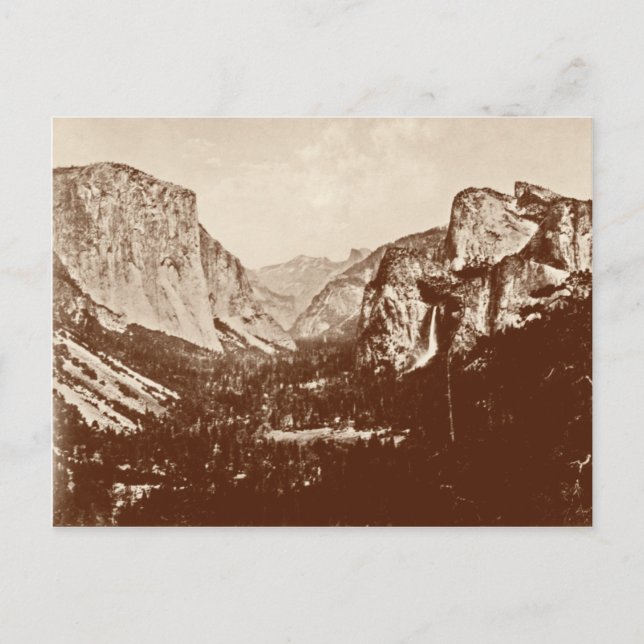 Carte Postale Parc national vintage de Yosemite (Devant)