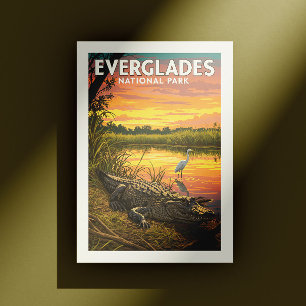 Carte Postale Parc national vintage des Everglades