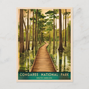 Carte Postale Parc national Vintage voyage Congaree Pittoresque 