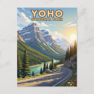 Carte Postale Parc national vintage Yoho Canada