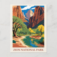 Parc national vintage Zion Monts Utah