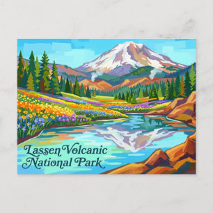 Carte Postale Parc national volcanique de Lassen, Californie, Ét