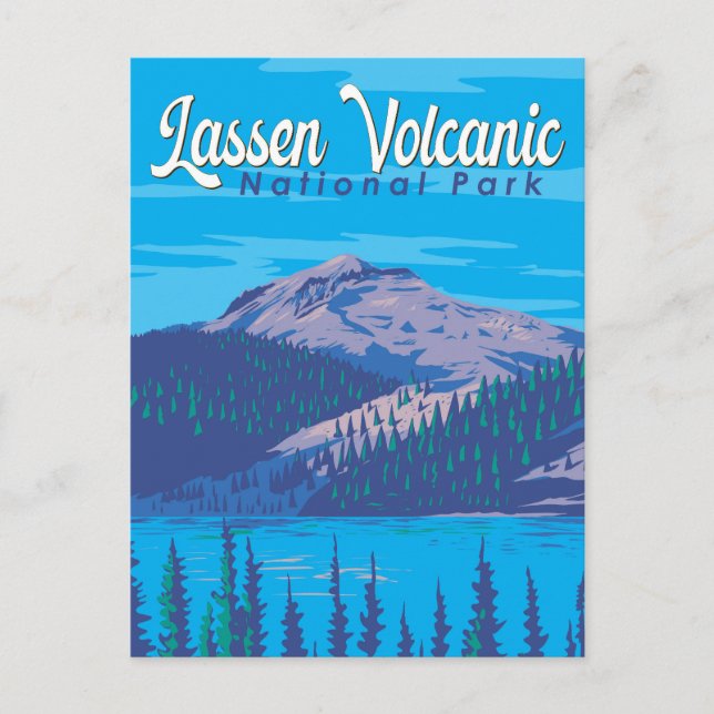 Carte Postale Parc national volcanique de Lassen Illustration Vo (Devant)
