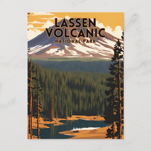Carte Postale Parc national volcanique de Lassen Voyage (Devant)