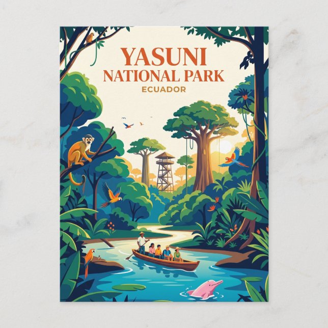 Carte Postale Parc national Yasuni Équateur (Devant)