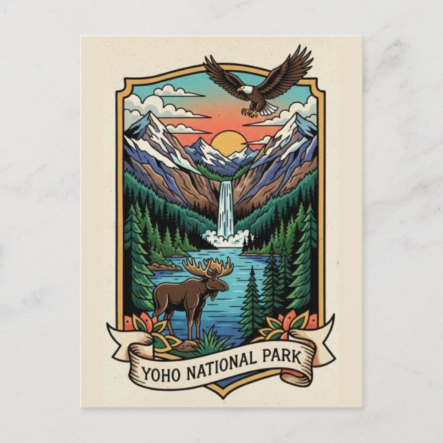Carte Postale Parc national Yoho Canada (Devant)