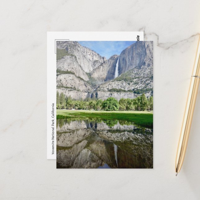 Carte postale - Parc national Yosemite (Devant/Arrière en situation)