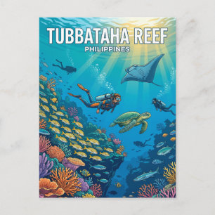 Carte Postale Parc naturel des récifs de Tubbataha Philippines