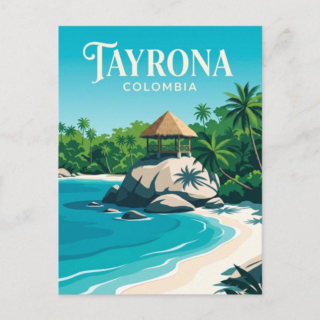 Carte Postale Parc naturel national Tayrona Colombie (Devant)