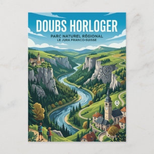 Carte Postale Parc naturel régional du Doubs Horloger France