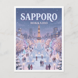Carte Postale Parc Odori Sapporo Japon