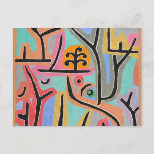 Carte Postale Parc près de Lu par Paul Klee