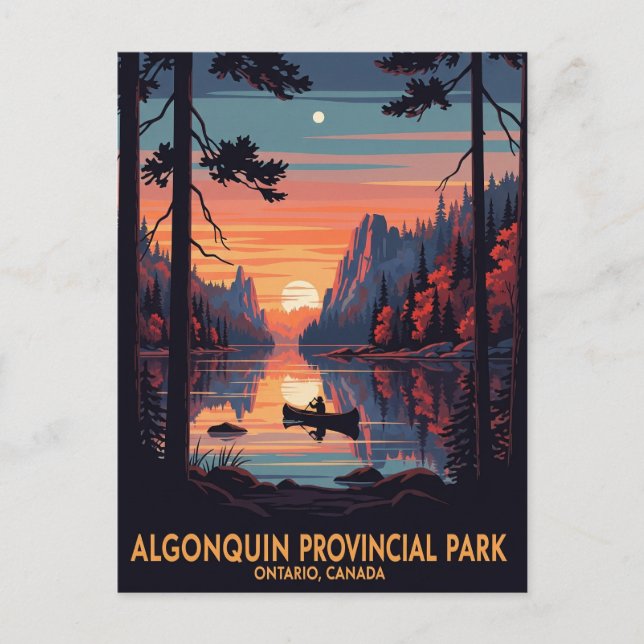 Carte Postale Parc provincial Algonquin Canada (Devant)
