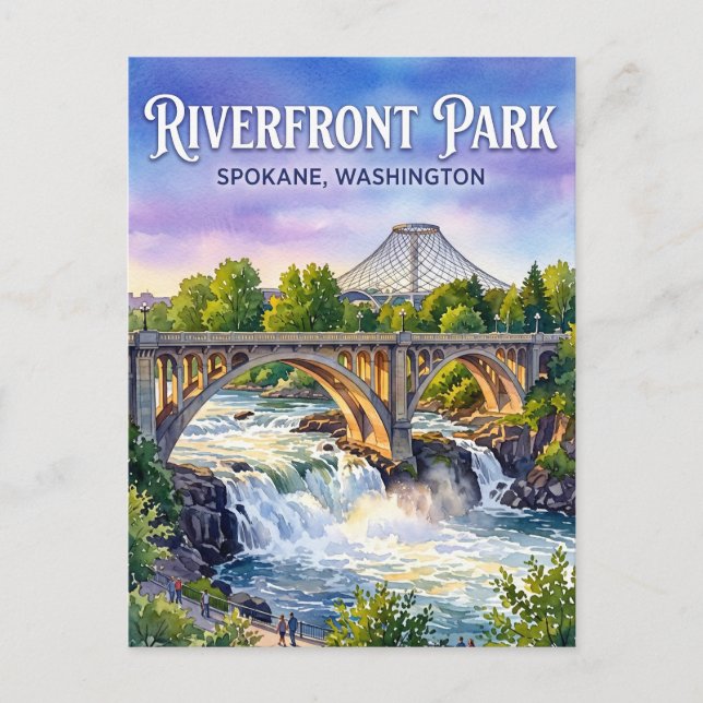 Carte Postale Parc Riverfront USA (Devant)
