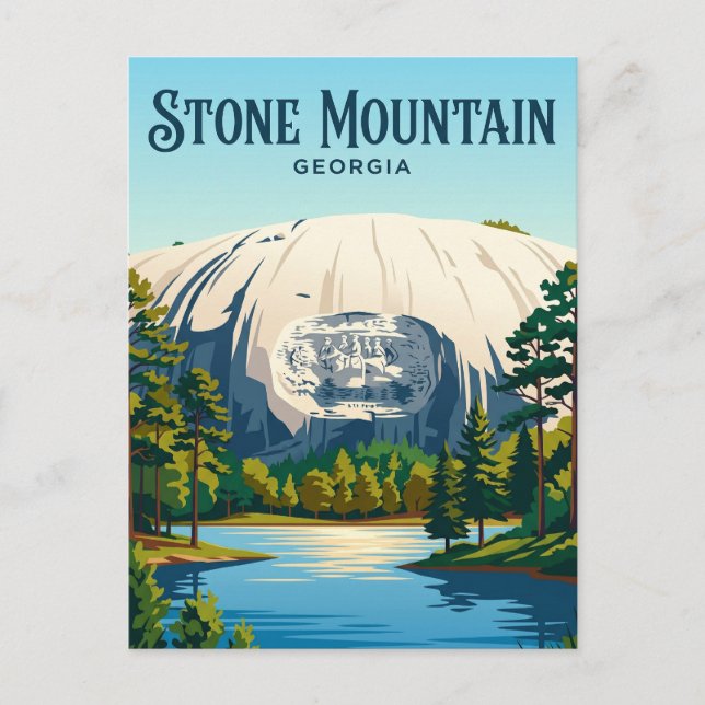 Carte Postale Parc Stone Mountain USA (Devant)