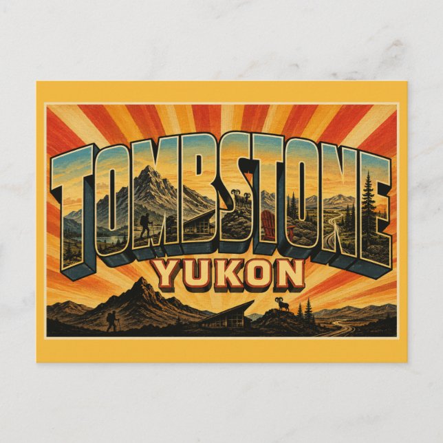 Carte Postale Parc territorial Tombstone Yukon (Devant)