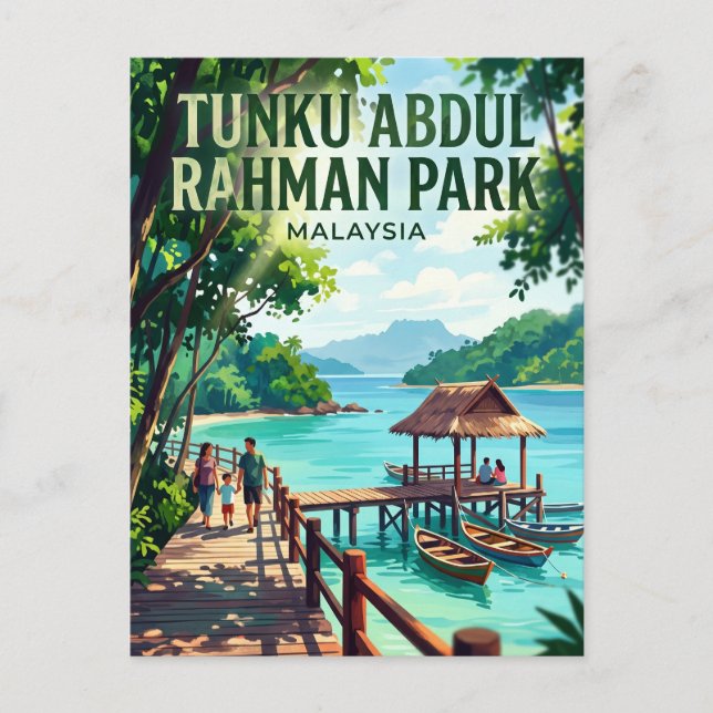 Carte Postale Parc Tunku Abdul Rahman Malaisie (Devant)