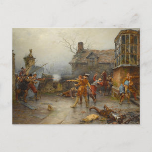 Carte Postale Parcelle de poudre à canon - Dernier stand à Holbe