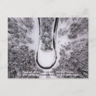 Carte Postale "Parcours ce chemin pour toi" Citation motivationn