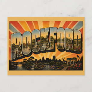 Carte Postale Parcs artistiques de la rivière Rockford Illinois