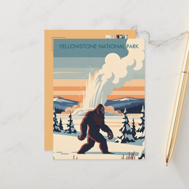 Carte Postale Parcs nationaux WPA (Devant/Arrière en situation)