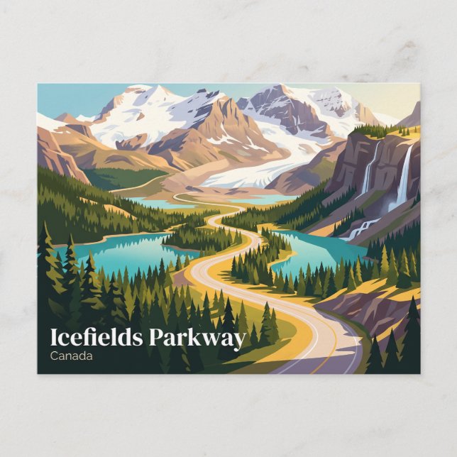 Carte Postale Parcway Icefields Canada (Devant)