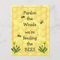 Pardon mauvaises herbes Nourrir les abeilles Amusa