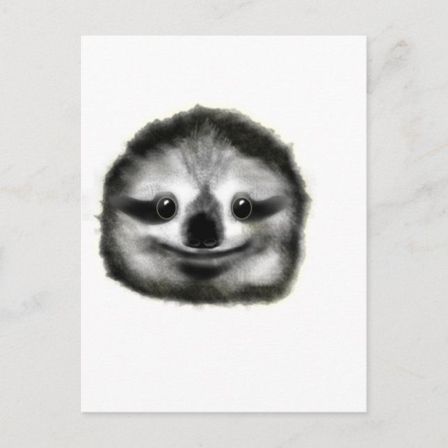 Carte Postale paresseux (Devant)