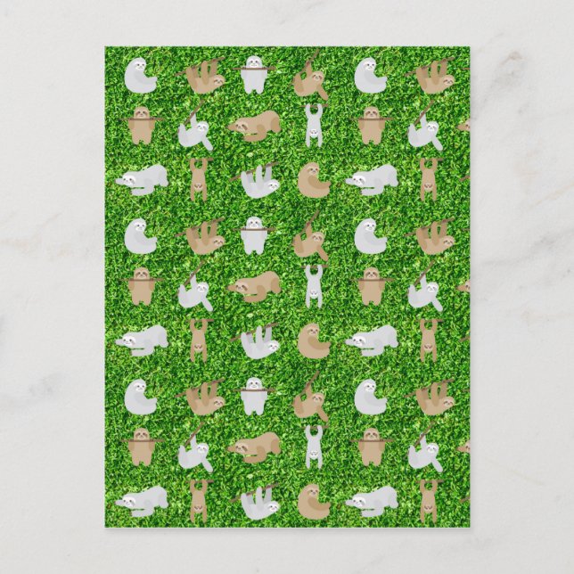 Carte Postale paresseux (Devant)