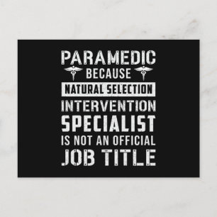 Carte Postale Parfait parce que sélection naturelle Ambulance EM