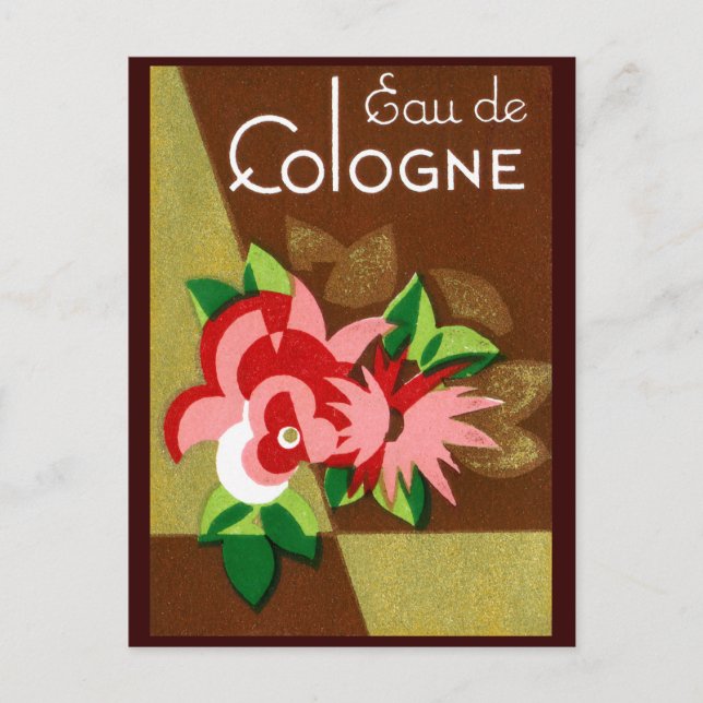Carte Postale Parfum Eau de Cologne 1920 (Devant)