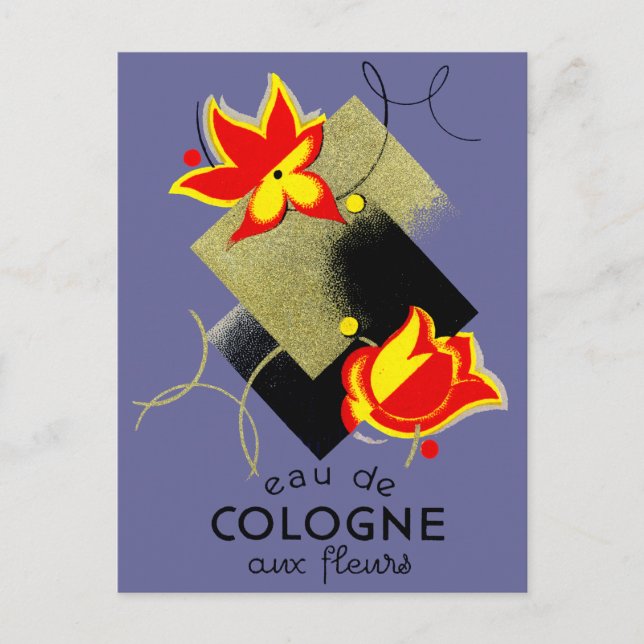 Carte Postale Parfum floral français 1920 (Devant)
