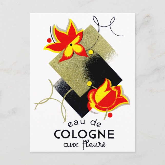 Carte Postale Parfum floral français 1920 (Devant)