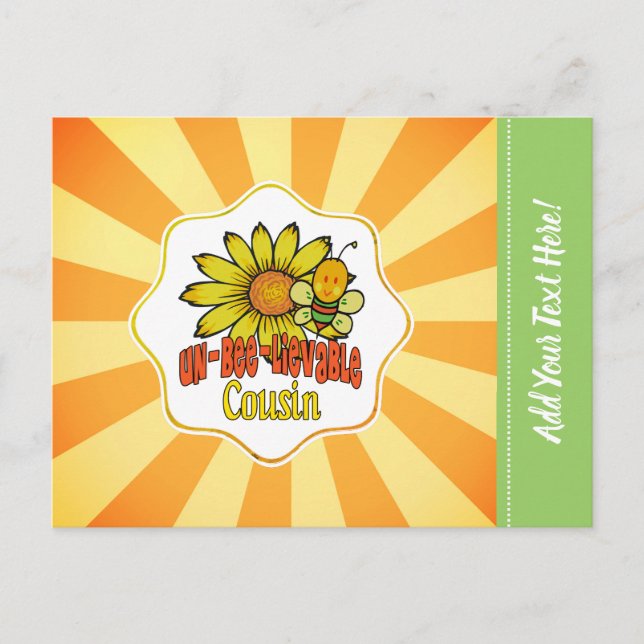 Carte Postale Parfums et abeilles Cousin incroyables (Devant)