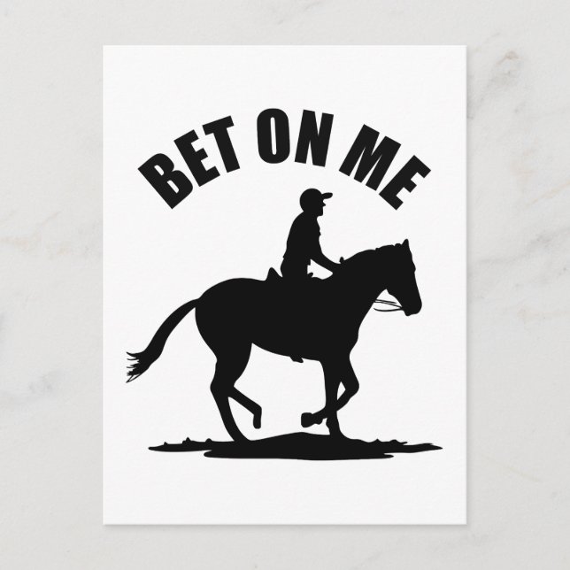 Carte Postale Pari Sur Moi - Course À Cheval (Devant)