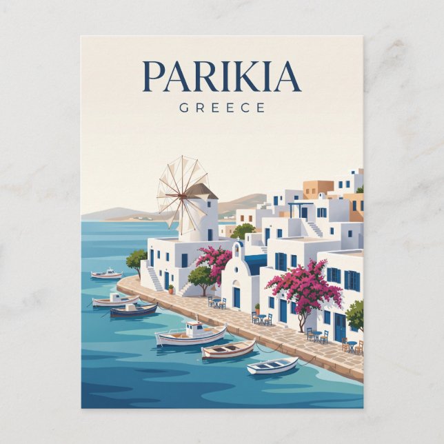 Carte Postale Parikia Grèce (Devant)
