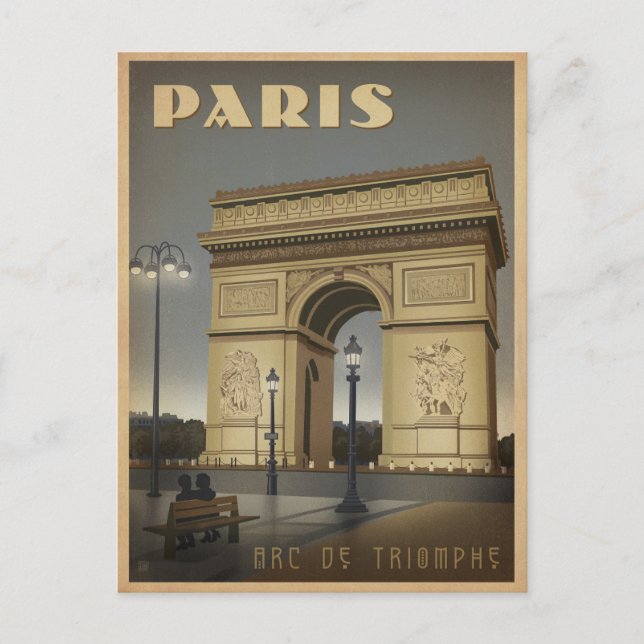 Carte Postale Paris - Arc De Triomphe (Devant)