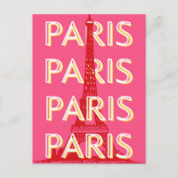 Paris, Art du voyage, Art du voyage rétro, Rose