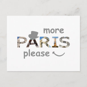Carte Postale Paris Attractions Plus Paris S'il vous plaît Parti